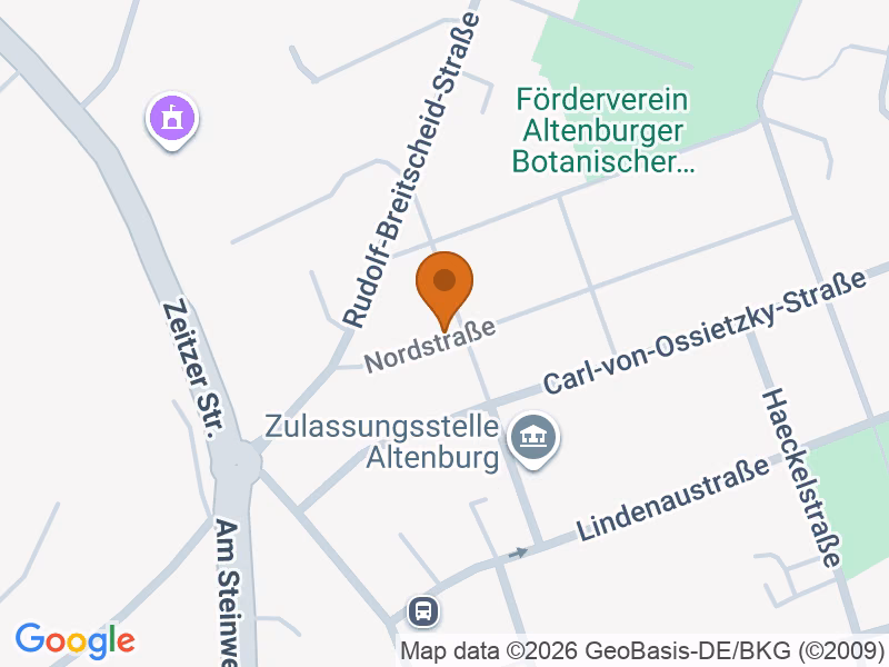 Lage 04600 Altenburg, Deutschland auf der Karte