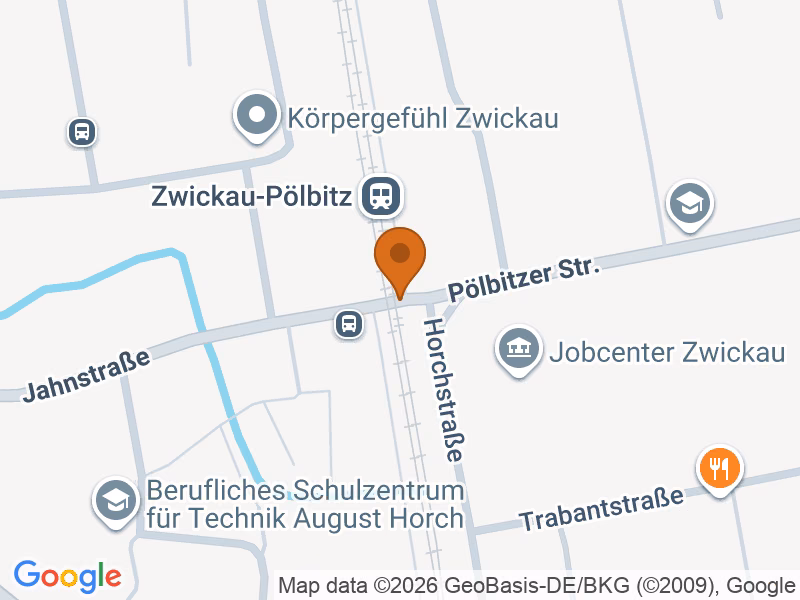 Lage 08058 Zwickau, Deutschland auf der Karte